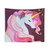 Beautiful Valentine's Unicorn Watercolor Tapestry