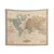 Vintage World Map (1823) Tapestry Wall Art