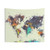 World Map Tapestry Wall Art
