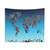 Beautiful world map tapestry wall hanging