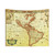 Vintage Map of America Tapestry Wall Hanging
