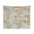 Vintage World Cocoa and Spices Map Tapestry