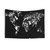 World Map Tapestry Wall Hanging