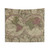 Vintage Map of The World (1730) Tapestry