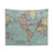 Vintage Map of The World (1912) Tapestry