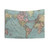 Vintage Map of The World (1912) Tapestry