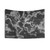 Vintage Black and White World Map Tapestry