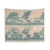 Vintage World Meteorological Trade Winds Map Tapestry