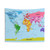 World Map Tapestry for Kids Bedroom or Playroom