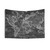 Vintage Black and White World Map Tapestry
