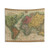 Vintage Map of The World (1811) Tapestry