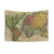 Vintage Map of The World (1811) Tapestry