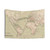 Vintage 1898 World Map Tapestry