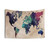 Cold World Watercolor World Map Tapestry Wall Art