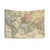 Vintage World Map (1892) Tapestry