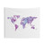 Watercolor World Map Tapestry