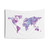 Watercolor World Map Tapestry