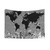 World Map Tapestry for Panoramic Wall Decor