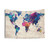 Colorful World Map Tapestry Wall Hanging