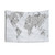 World Map Music Notes Tapestry