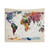 Vibrant World Map Tapestry Wall Art