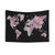 Vibrant Wanderlust World Map Tapestry Art