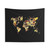 Marbled World Map Tapestry Wall Art