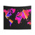 Reflections World Map Tapestry