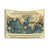 3D World Bathymetry Relief Map Tapestry
