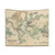 Vintage Detailed World Map Tapestry