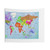 World Map with Countries Art Tapestry