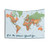 World Map Jigsaw Puzzle Tapestry