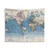 Vintage World Map Tapestry