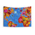 Vintage Floral World Map Tapestry