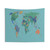 World Map Tapestry - Unique Global Art Decor