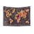 Colorful World Map Tapestry