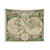 Vintage World Map (1670) Tapestry