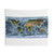 WGS84 Projection World Relief Map Tapestry