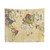 Vintage Geological World Map Tapestry