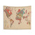 Old World Geology Map (1921) Vintage Geological Atlas Tapestry