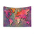 Typographic World Map Tapestry