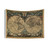 Vintage World Map (1664) Tapestry - Historical Geography Wall Art