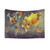 World Map 2077 Tapestry Wall Hanging