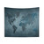Colorful World Map Tapestry