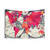World map tapestry wall art