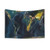 Topographic World Map Abstract Art Tapestry