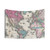 Vintage World Map (1852) Tapestry Wall Art