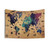 Colorful World Map Tapestry Wall Art