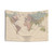 Vintage River Systems World Map (1852) Tapestry