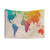 Colorful World Map Tapestry